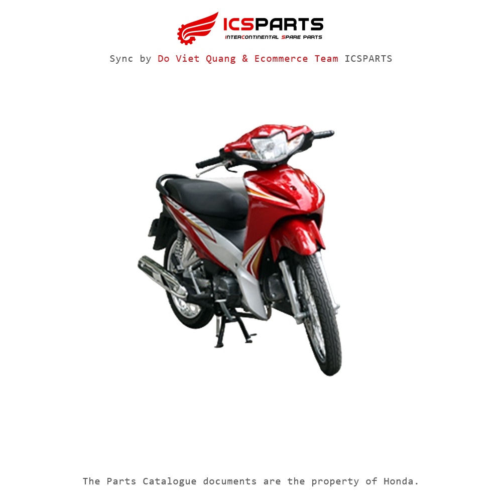ชุดพลาสติก - ฝาครอบ - 2011 Honda Wave 110S สีแดง 340 K7 K8-A
