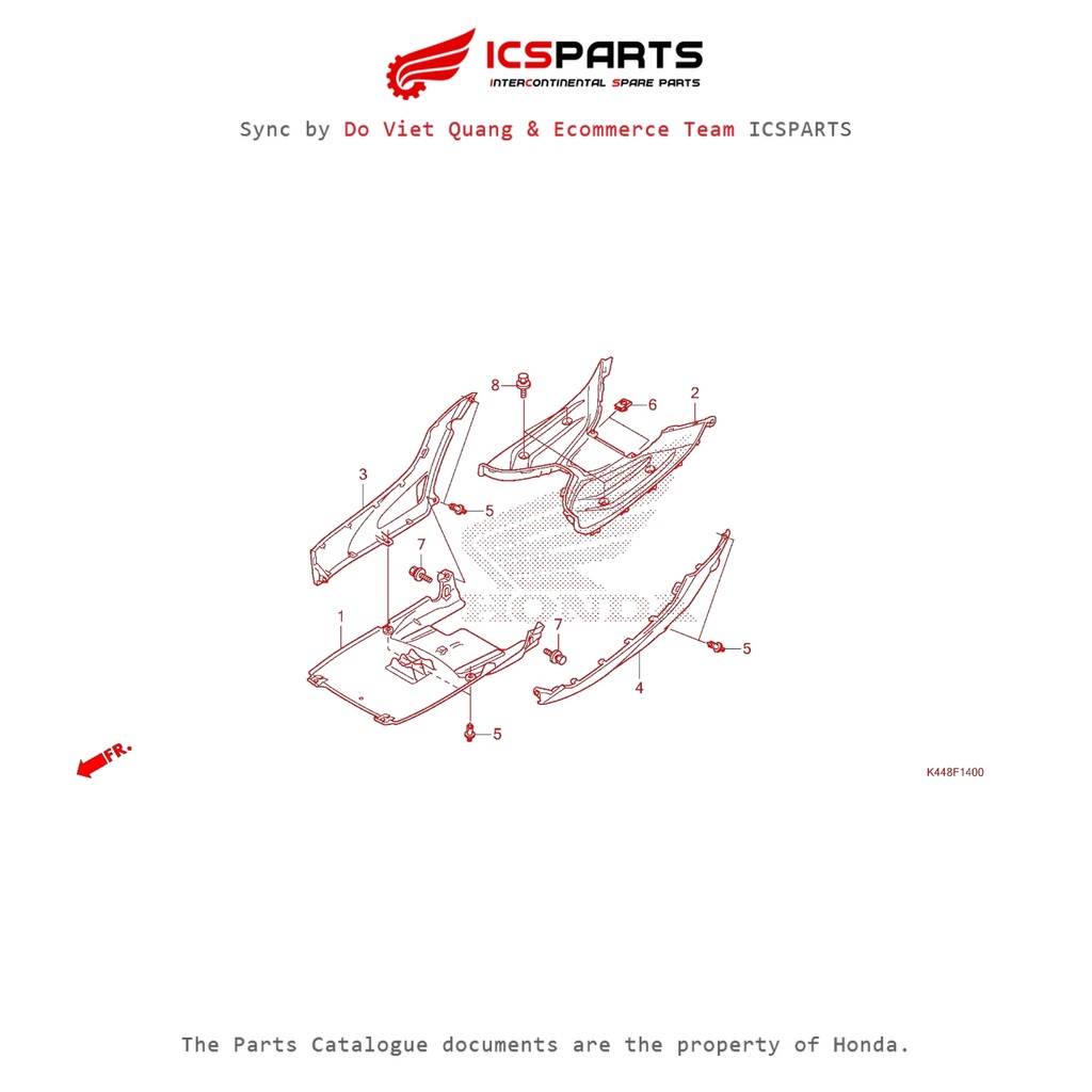 ชั้น (F14-B) HONDA Vision 110 (September 2014+) อะไหล่ Catalog