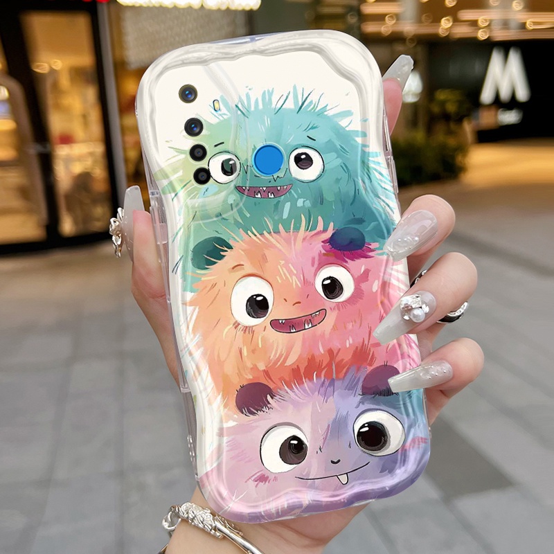เคสRealme 5 5i 5s 6i C3 C3i Narzo 10 10A 20Aเคสใสการ์ตูนรูปแบบมอนสเตอร์ตัวน้อย
