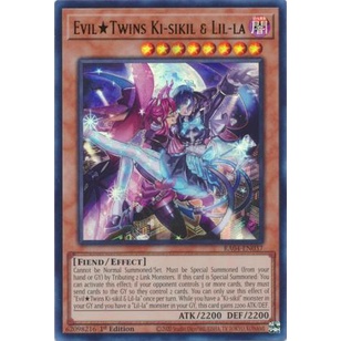 การ์ด Yugioh! - RA04-EN037 - Evil Twins Ki-sikil & Lil-la