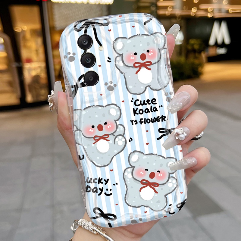 เคส Samsung A15 5G A25 5G A23 5G A22 M22 M32 M15 เคสใสน่ารักหมีเด็กการ์ตูน