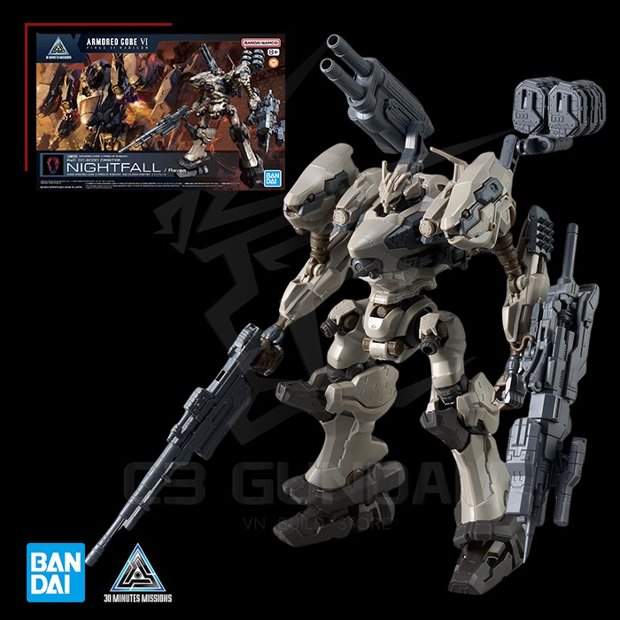 [BANDAI] 30MM ARMORED CORE VI FIRES OF RUBICON RaD CC-2000 Orbiter Nightfall MODEL