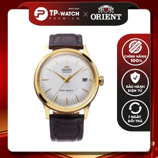 Orient Bambino Leather Strap Mens Watch RA-AC0M01S10B (RA-AC0M01S30B) (RA-AC0M01S) - ขนาด 38.4mm