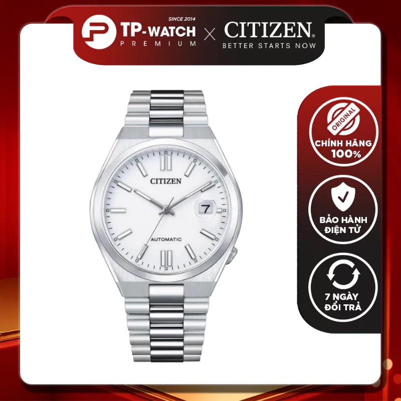 Citizen Automatic Tsuyosa NJ0150-81A นาฬิกาข้อมือผู้ชายสายเหล็ก - ขนาด 40 มม.