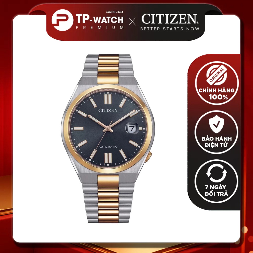 Citizen Automatic Tsuyosa NJ0154-80H Steel Strap Mens Watch - ขนาด 40mm