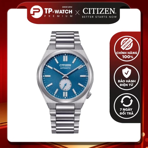Citizen Automatic Tsuyosa Small Second Blue Steel Strap Mens Watch NK5010-51L - ขนาด 40mm