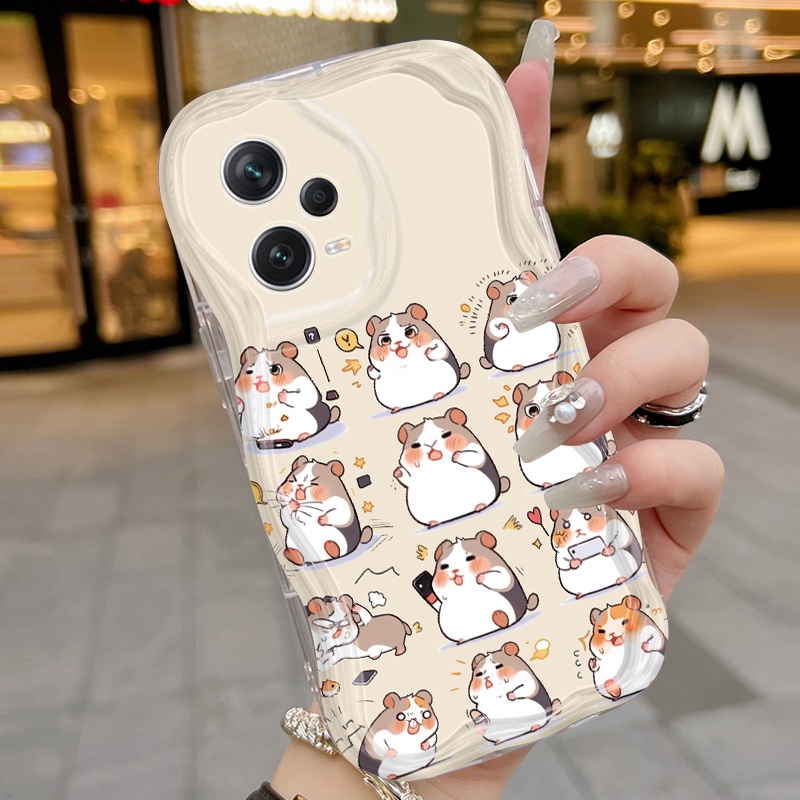 เคส Xiaomi Redmi Note 13 Pro 5G Note 12 Note 11 11s POCO X6 5G เคสใส Bronze Mouse การ์ตูน Z5151