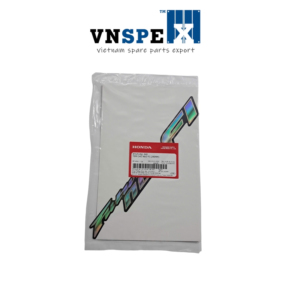 แสตมป์ตัวอักษร Neo Fi (245mm) HONDA Future - 87125KVL940