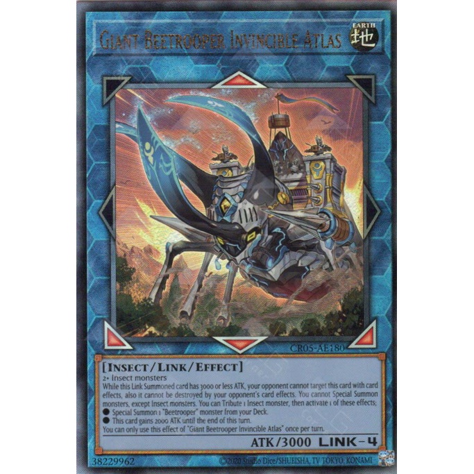 การ์ด Yugioh! - CR05-AE180 - หัวบีทรูทยักษ์ Invincible Atlas