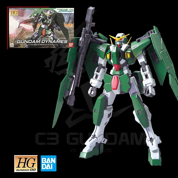 [BANDAI] HG MODEL 1/144 GN-002 Gundam Dynames HG00