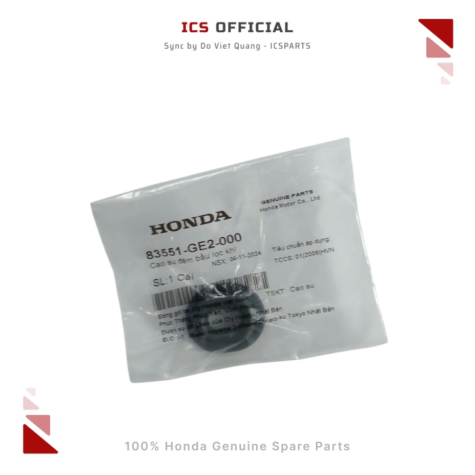 Dream, Future, Pcx, Sh Mode, Vision, ยางปะเก็นกรองอากาศ Wave (83551-GE2-000)