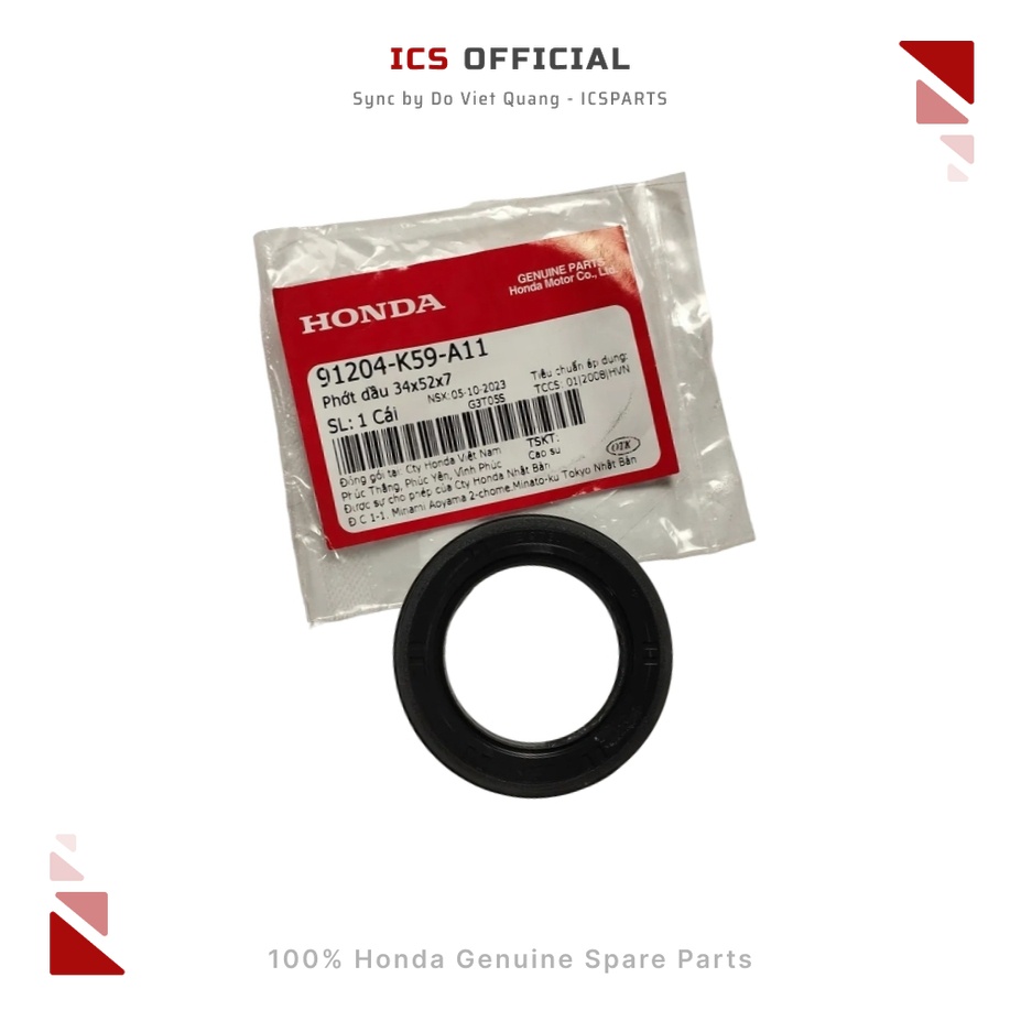 ซีลน้ํามัน 34x52x7 AIR BLADE 125 2015-2016 (91204-K59-A11)