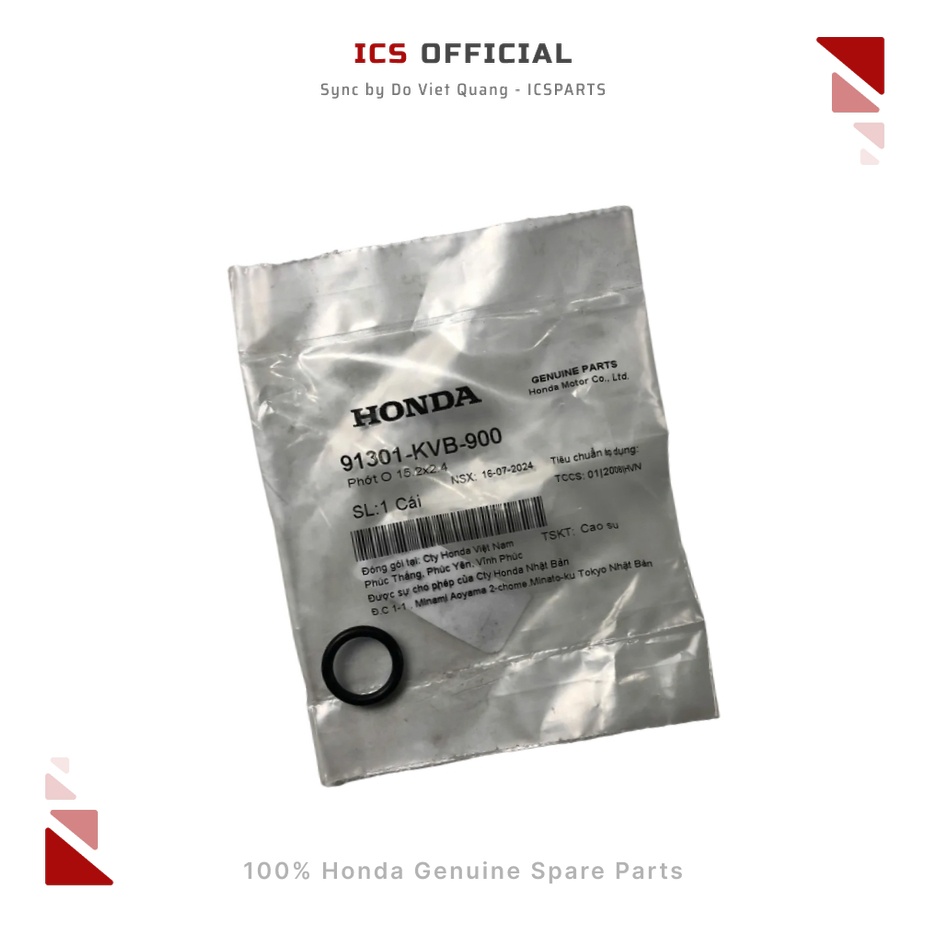 ซีล O 15.2x2.4 AIR BLADE, CLICK, LEAD (9131-KVB-900)