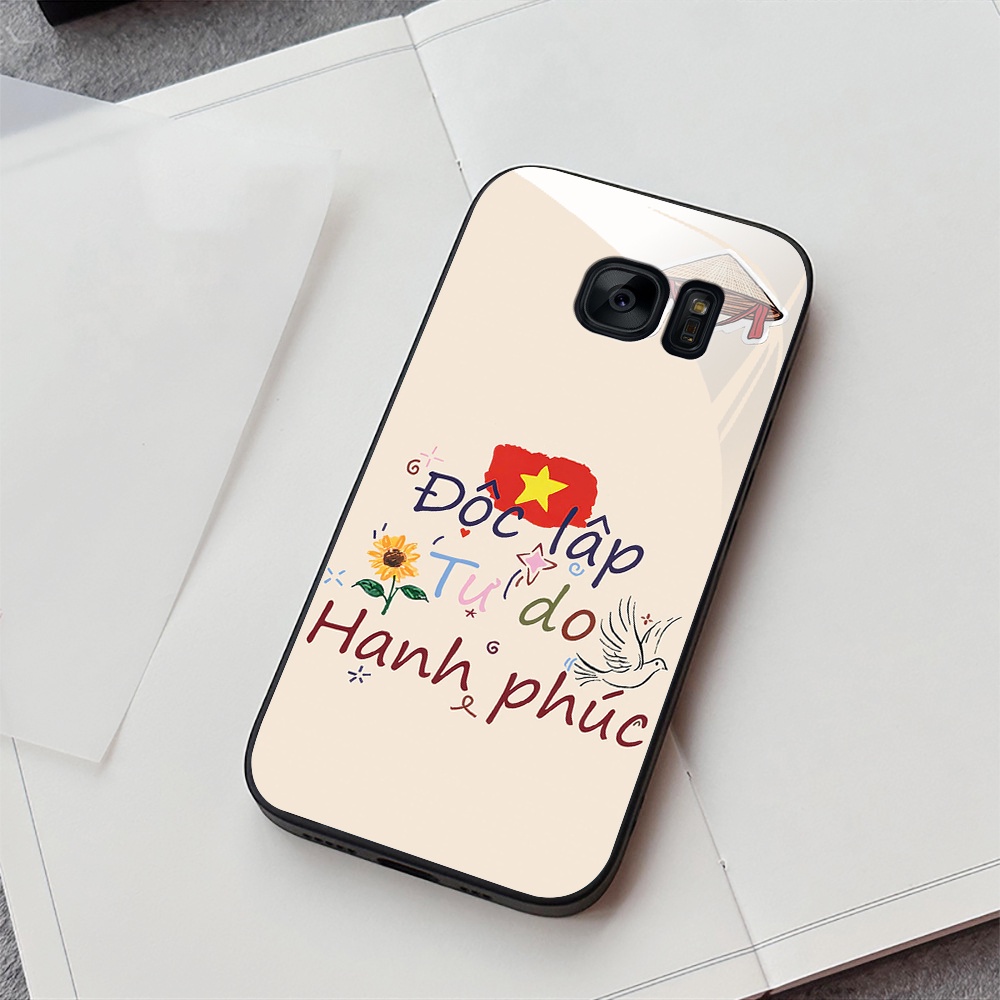 เคส Samsung S6 / S6 Edge / S7 / S7 Edge พิมพ์ลายธงแดง และดาวเหลือง อิสระ