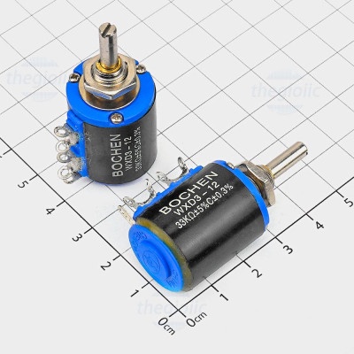 WXD3-333 ตัวต้านทานตัวแปร, Potentiometer 33 KOhm 1W 5% 5 แหวนส่วนประกอบอัจฉริยะ