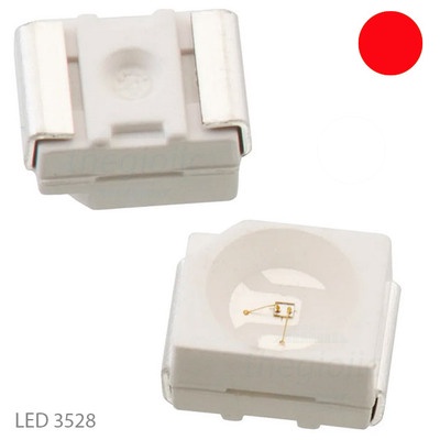 [50 ชิ้น]- สติ๊กเกอร์ SMD โปร่งใส LED 3528