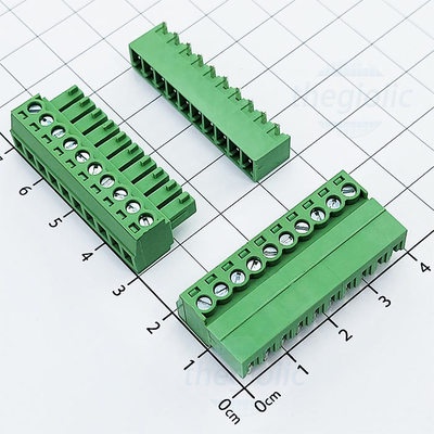 KF-3.81-10-R Terminal Block Plug-in PCB การประสาน 10 Pins โค้ง 3.81 มม.300V 10A ส่วนประกอบอัจฉริยะ