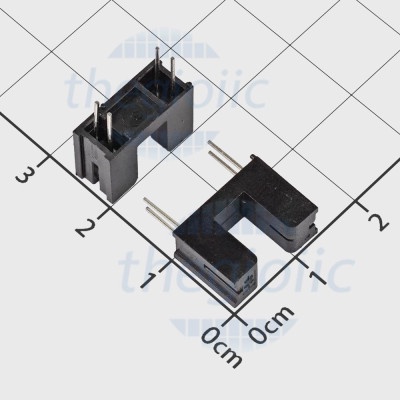 [5 ชิ้น]- ITR9606-F 5VDC เซ็นเซอร์ออปติคอลรูปตัวยู, ส่วนประกอบอัจฉริยะช่วงการตรวจจับ 5 มม.