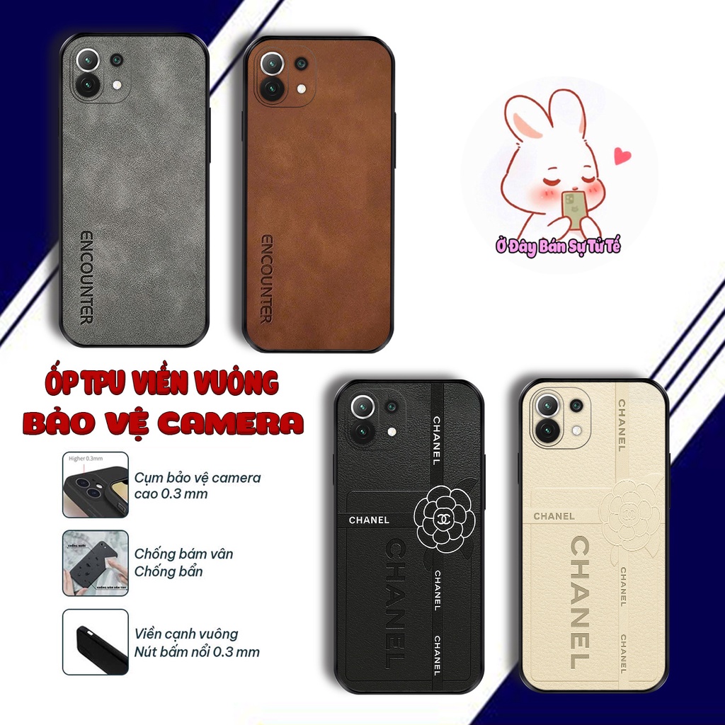 Xiaomi Mi 11, Mi 11T, Mi 11 Lite, เคส Mi 11 Pro TPU พร้อมพิมพ์ลายด้านและลายหนังหรูหรา