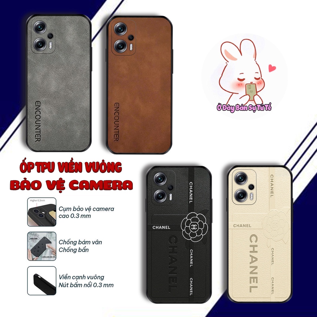 เคส Xiaomi Poco X4 GT, X4 Pro X5 Pro TPU พิมพ์ลายด้าน และลายหนังหรูหรา