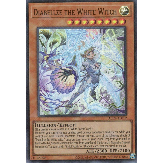 Yugioh! การ์ด - ALIN-AE012 Diabellze the White Witch (UR)