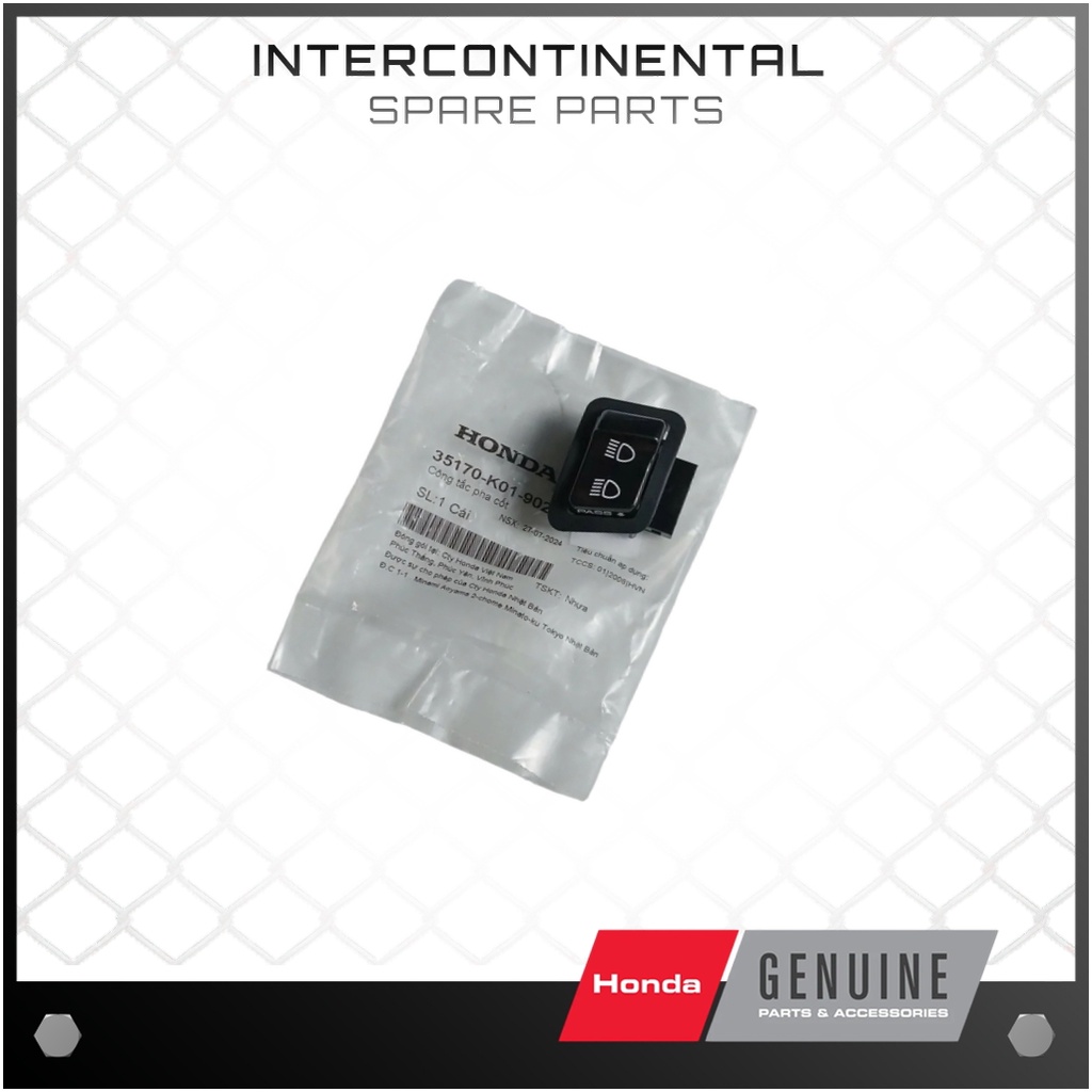 ปุ่มสวิตซ์พาสติ้ง SH 125, SH150 (35170-K01-902) ของแท้