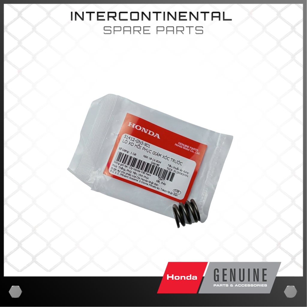 XO ใบมีดลมแท้ Super Dream, Future, Wave สปริงฟื้นฟูโช้คหน้า (51412-GN5-901)