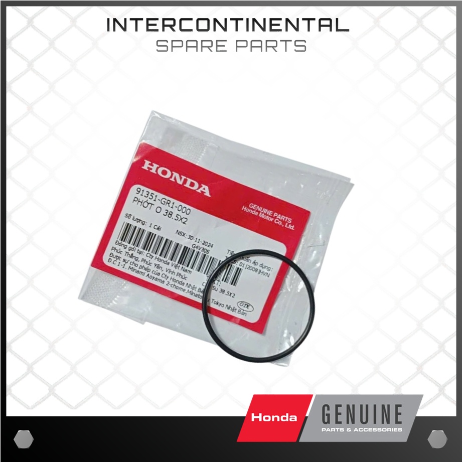 O-Ring Seal 38.5X2 Air Blade 125, Lead 125, Sh Mode, Pcx 125, Vision และรถมากมาย (91351-GR1-000) ของ