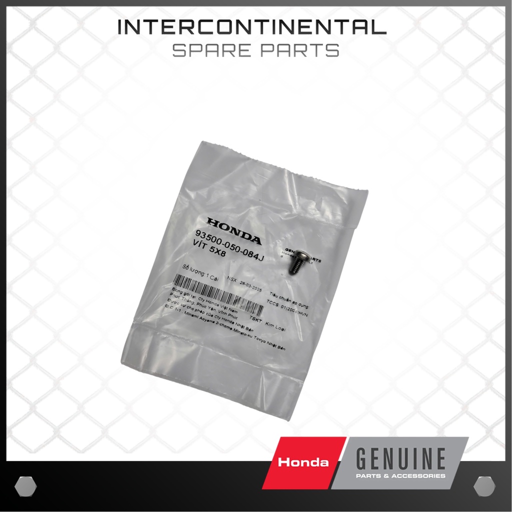 สกรู 5x8 Super Dream, Wave, Future และรถหลายรุ่น (93500-050-084J) ของแท้