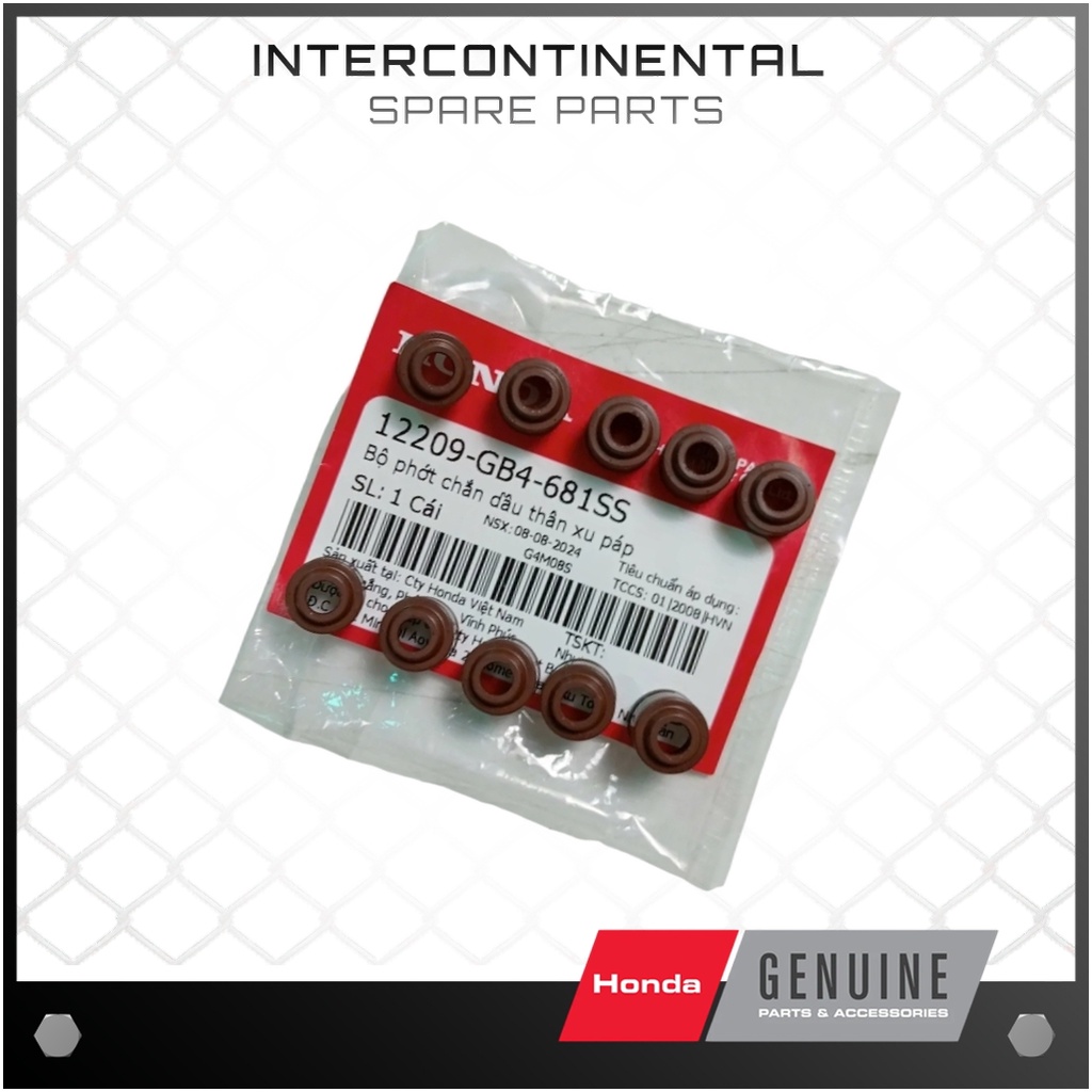 ซีลน้ํามันตัวถังวาล์ว GIT สําหรับรถยนต์หลายรุ่น (รหัสชุด 10 ชิ้น) (12209-GB4-681SS) ของแท้