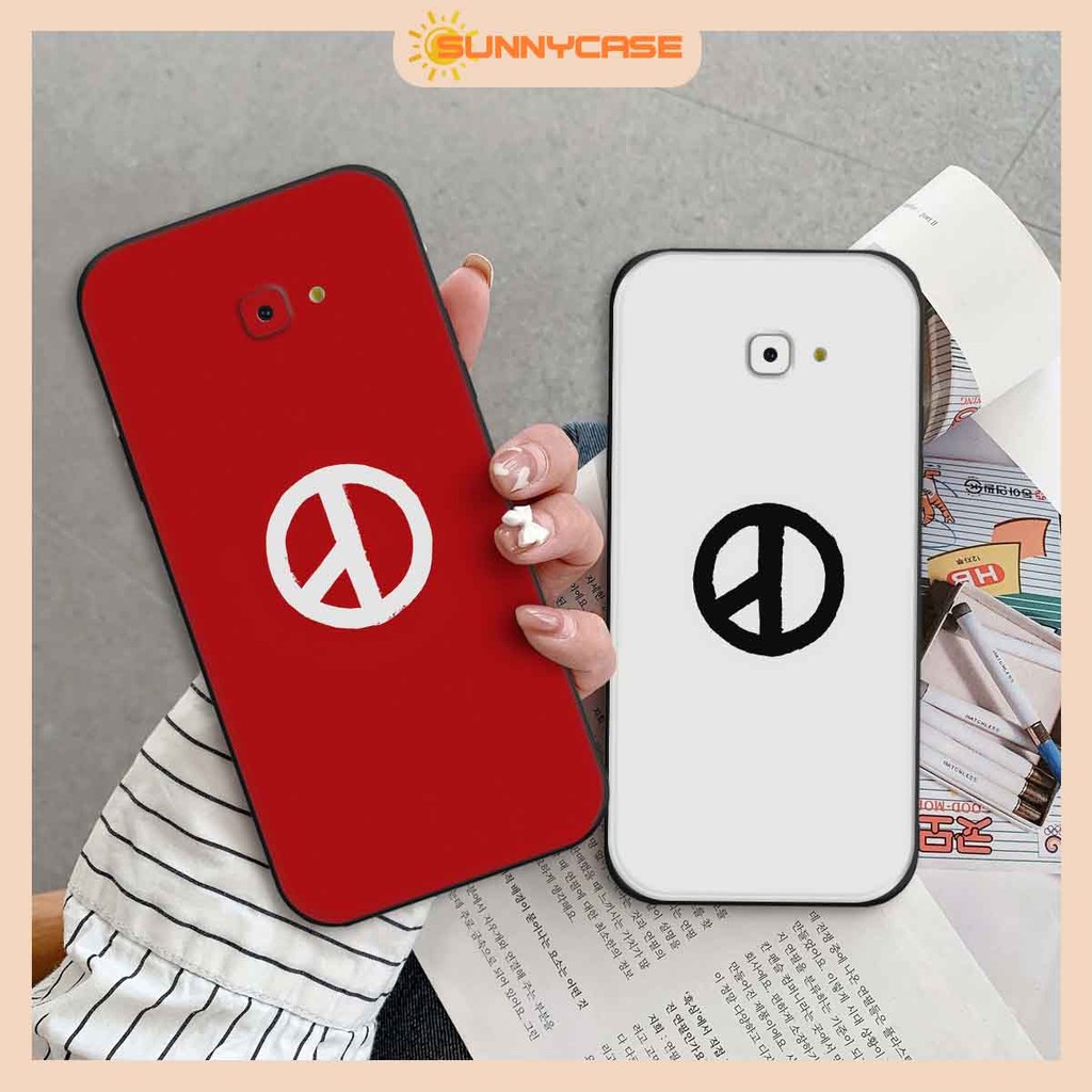 เคส Samsung J4 Plus / J4 2018 / J4+ / J4 Prime ขอบสี่เหลี่ยมและพิมพ์ลายดอกเบญจมาศ