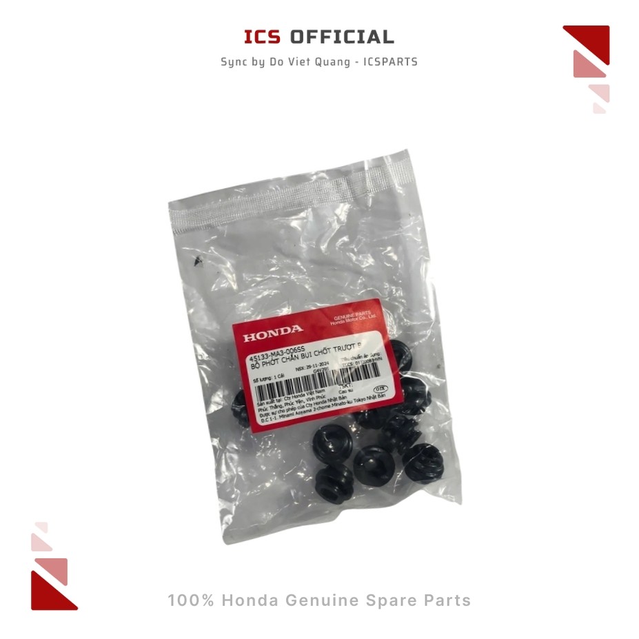 ชุดซีลกันฝุ่นขาเลื่อน B Air Blade, Click, Future, Lead, Wave (45133-MA3-006SS)