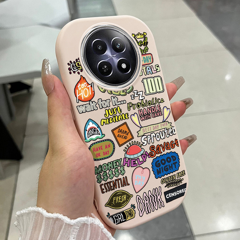 Realme 12 4G 12 5G 12 Plus 13 11 Pro 11X C67 P1 5G Narzo N65 70X 70 Pro 60X 5GกรณีCreative UA0252