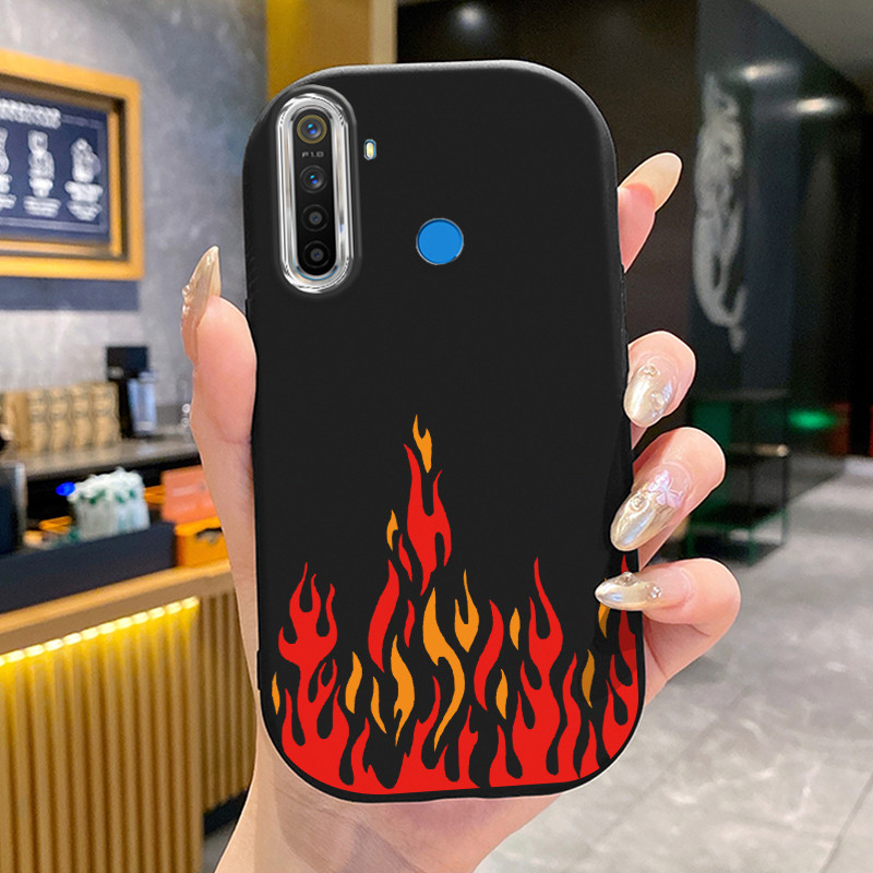 Realme 5 5i 5s 6i C3 C3i 8 Pro 8i Narzo 50 กรณีเปลวไฟ UA0274