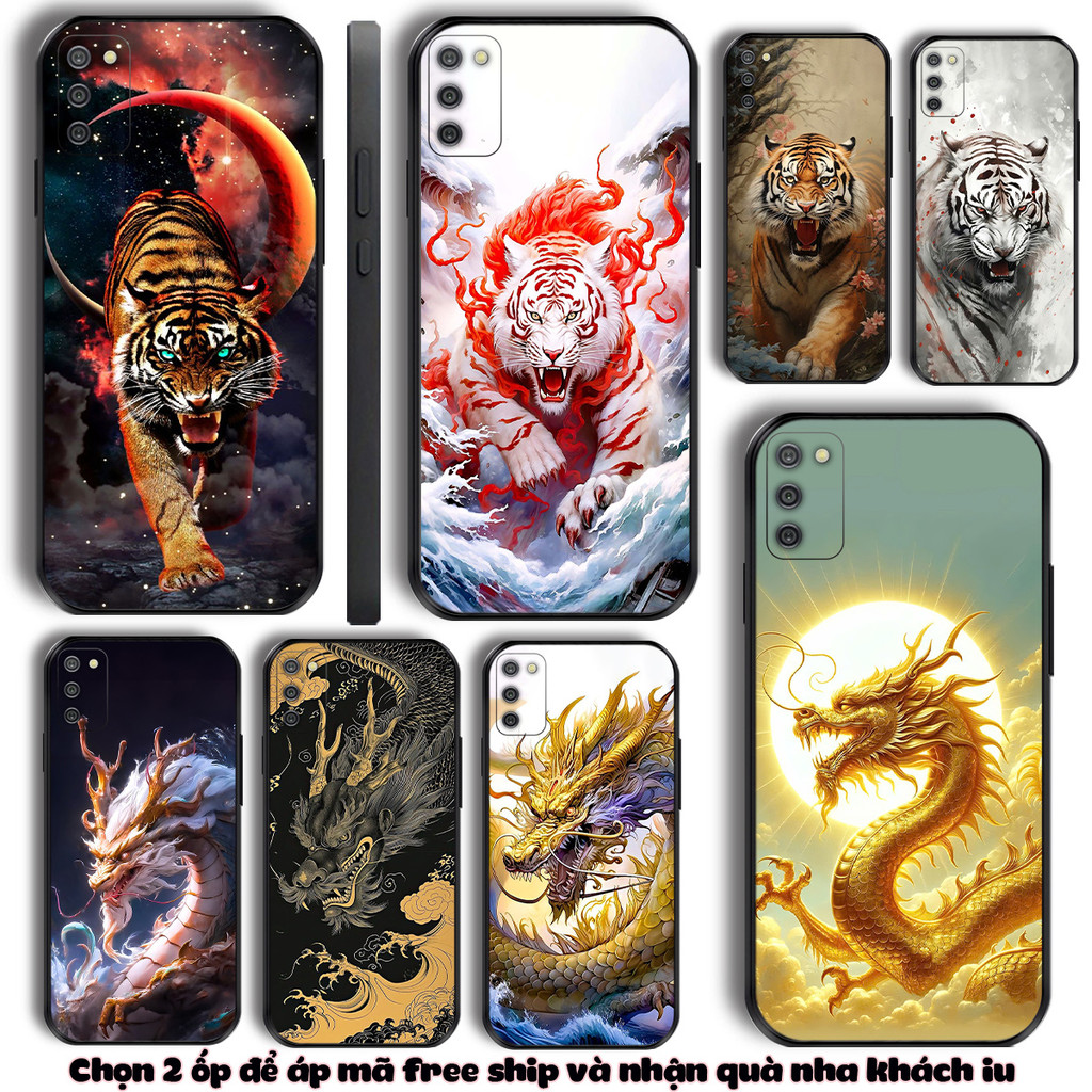 เคส Samsung A02s A03s A03 CORE มังกรผู้ทรงอํานาจและเสือฮวงจุ้ย