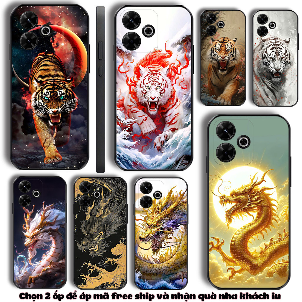 Redmi 13 Redmi 12 12r Turbo 3 5G Redmi Note 13r Redmi 13r 13C 5G กรณีผู้ทรงอํานาจมังกรและเสือฮวงจุ้ย