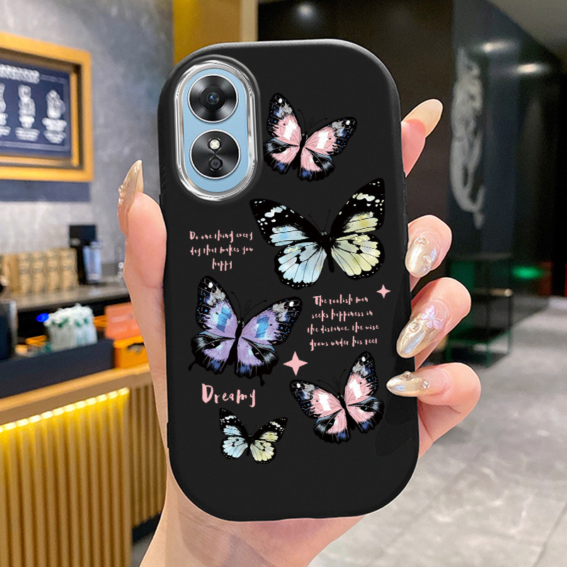 OPPO A17 A17K Case Beautiful Butterfly Photo UA0305