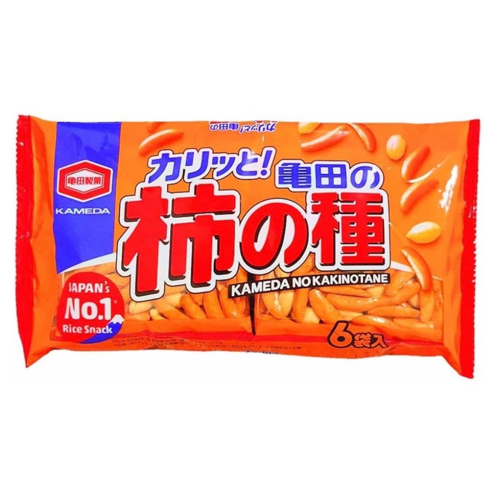 [Direct from Japan] Kameda Seika Kameda Kakinotane 6 pieces, snacks, rice crackers, snacks,flavor (n