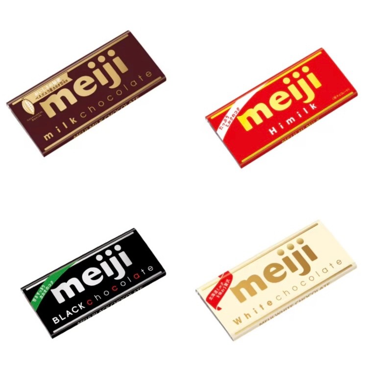 [Direct from Japan] Meiji Chocolate Chocolate Bar Type Various (Milk, Black, High Milk, White) Choco