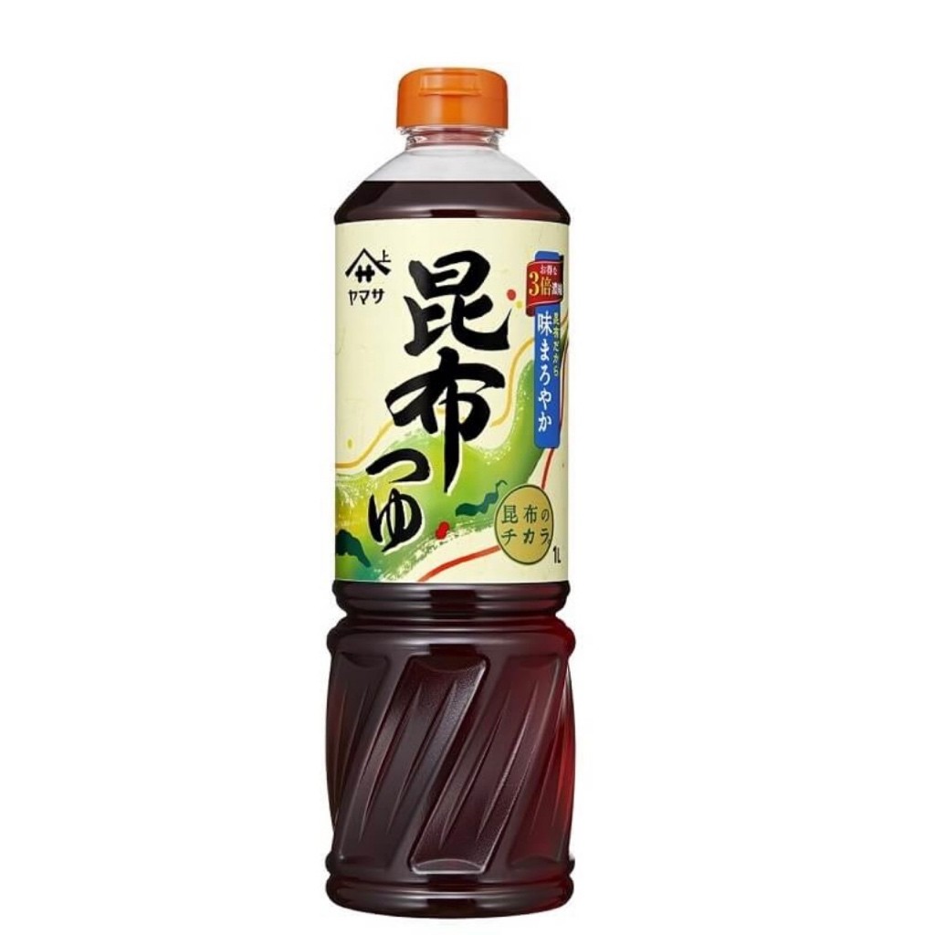 Konbu Soy Sauce, Yamasa, 3x Rich, Konbu Stock, Bonito Stock, 1L