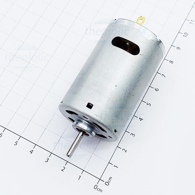 RS550 DC Motor 12VDC, 8800 rpm, เพลา 3.17mm