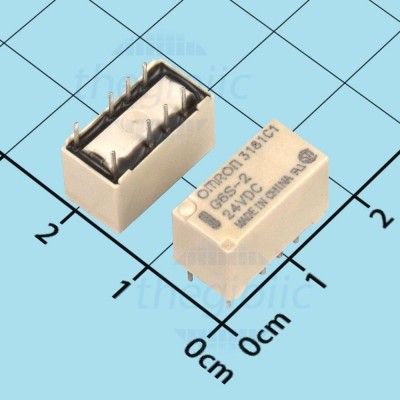 G6S-2-DC24 รีเลย์ 24VDC 2A DPDT 8 Pins