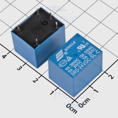 [3 ชิ้น]- รีเลย์ SRD-24VDC-SL-C 24VDC 10A SPDT 5 Pins