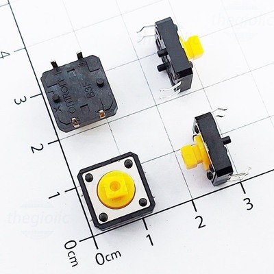 [10 ชิ้น]- B3F-4055 ปุ่มกด 12x12 มม. 7.3 มม. ความสูง 4 Pins Through Hole