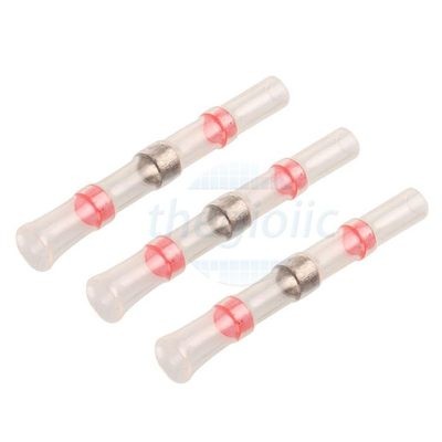 [20 ชิ้น]- SST-S21 หัวคอสหดด้วยความร้อนกันน้ํา ขนาดสายไฟ 0.5-1.5mm2 สีแดง