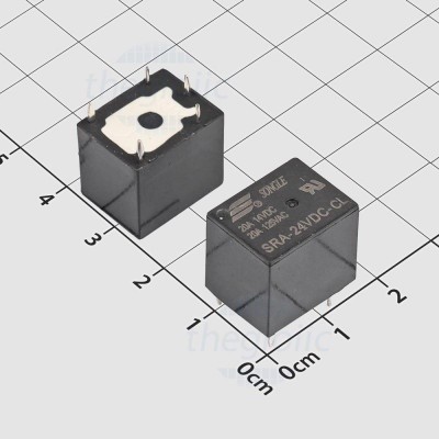 [2 ชิ้น]- รีเลย์ SRA-24VDC-CL 24VDC 20A SPDT 5 Pins