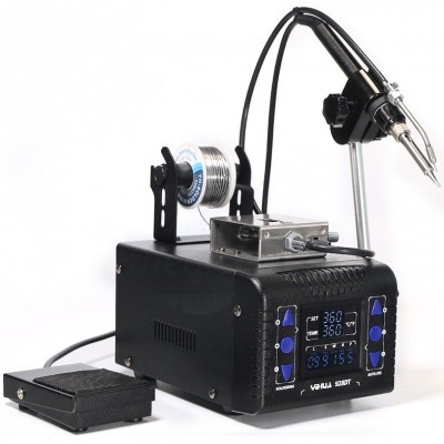 Yihua 928DT เครื่องเชื่อมสถานีชาร์จตะกั่วอัตโนมัติ 60W, 220VAC, 200-480oC