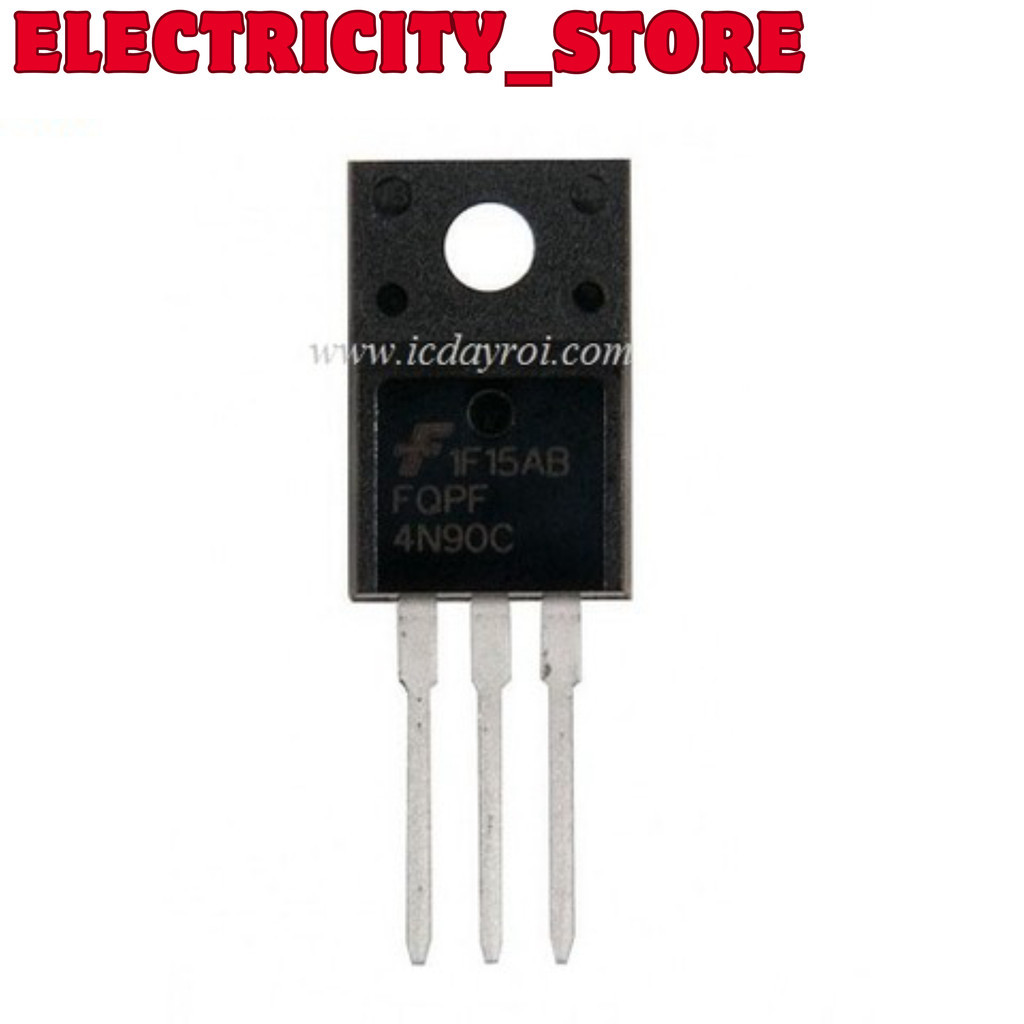 [3 ชิ้น]- FQPF4N90C MOSFET N-CH 4A 900V