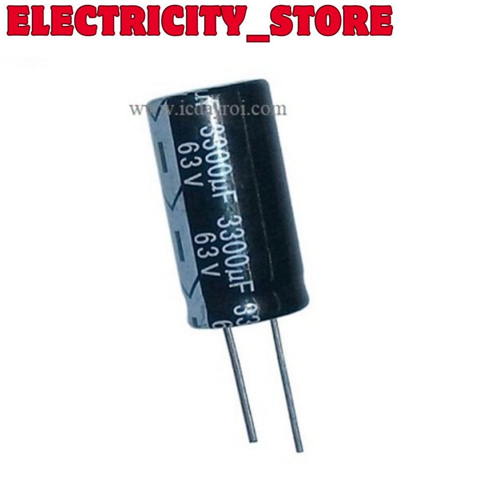 [2 ชิ้น]- คาปาซิเตอร์ 3300uf63v