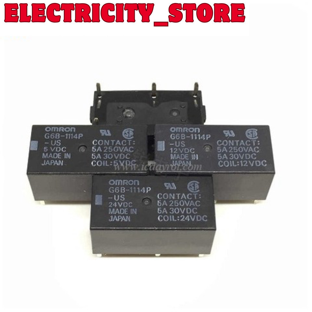 รีเลย์ G6B-1114P-US 5VDC 4 พิน